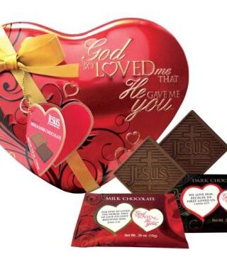 641520003210 God So Loved Me Heart Large Tin