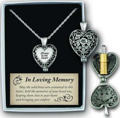 785525254090 Always In My Heart Locket With Ash Holder