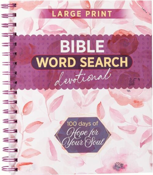 9781424569779 100 Days Of Hope For Your Soul Bible Word Search Devotional (Large Type)