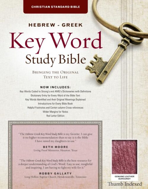 9781617155192 Hebrew Greek Key Word Study Bible