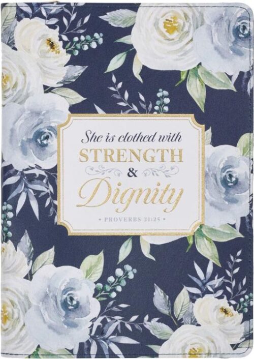 9781639523917 She Is Clothed With Strength And Dignity Journal With Zipper Closure