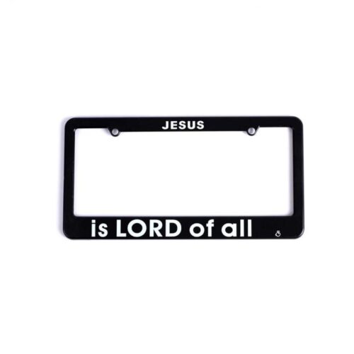 788200516469 Jesus Is Lord Of All Auto Tag Frame