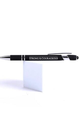 788200482801 Strong And Courageous Soft Touch Gift Pen