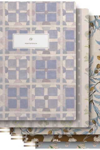 9798874903039 Spiral Bound Journaling Bible Five Volume Set Cover Artwork By Lulie Wallac