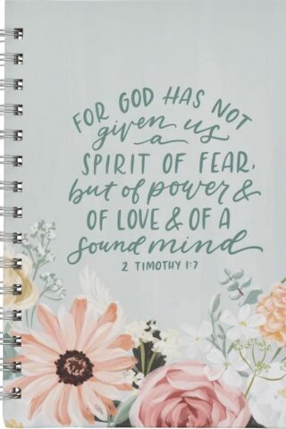 9798896780762 Let The Power Love And A Sound Mind Mint Floral Journal 2 Timothy 1:7