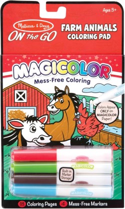 000772091268 On The Go Magicolor Coloring Pad Farm Animals