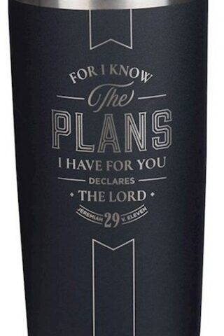 1220000327641 For I Know The Plans Stainless Steel Travel Tumbler Jeremiah 29:11