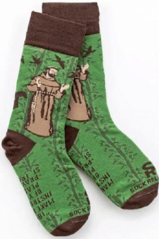 855524008311 Saint Francis Of Assisi Socks
