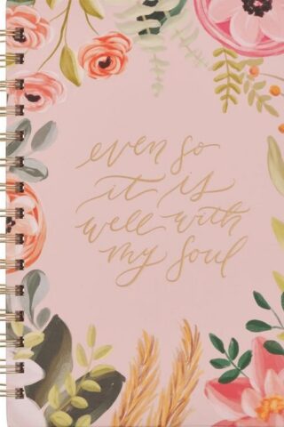 9781959982104 Even So It Is Well With My Soul Pink Floral Journal