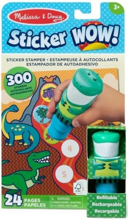 000772320122 Dinosaur Sticker WOW Activity Pad Sticker Stamper