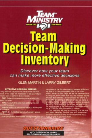 9781570520822 Team Decision Making Inventory